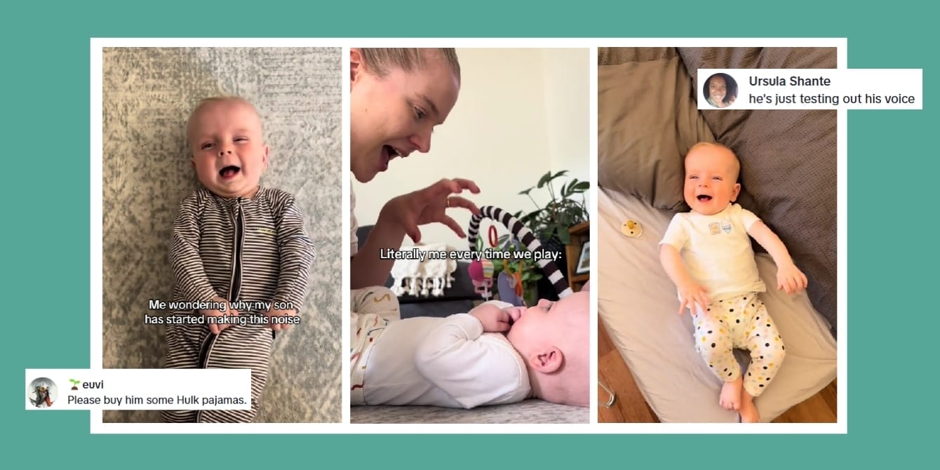 How a baby’s funny growl went viral and sparked a language lesson