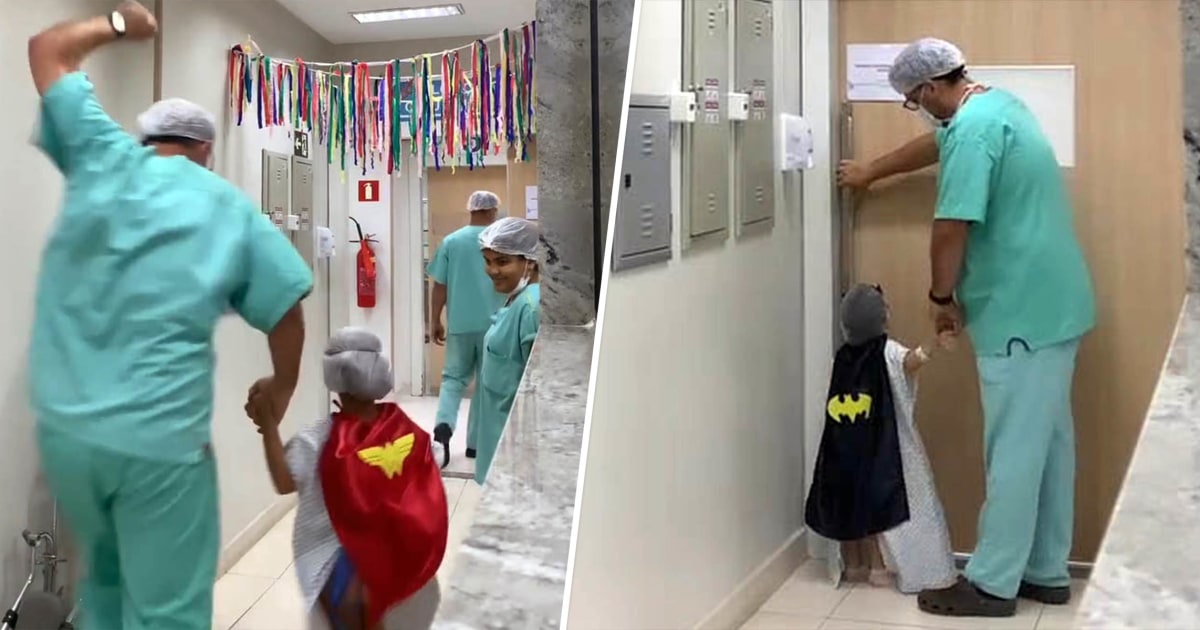 Este cirujano pediátrico viste a sus pacientes como mini superhéroes para que se sientan valientes