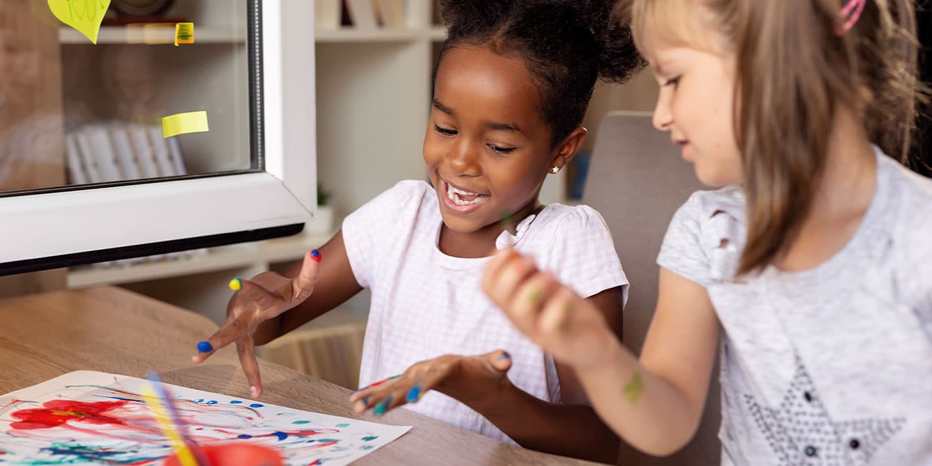 How to make finger paint—a safe and edible recipe for tiny fingers